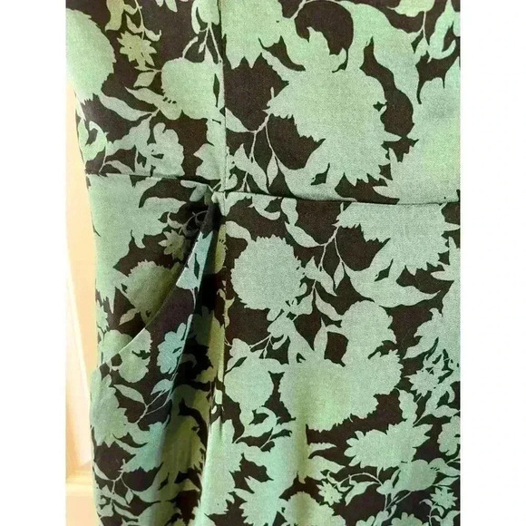 NWT 41 Hawthorn Elodie Sleeveless Midi Sheath Dress Black/Green Floral Size 6 - Picture 3 of 9
